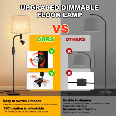 LED室内灯 - HCP036 U型子母落地灯